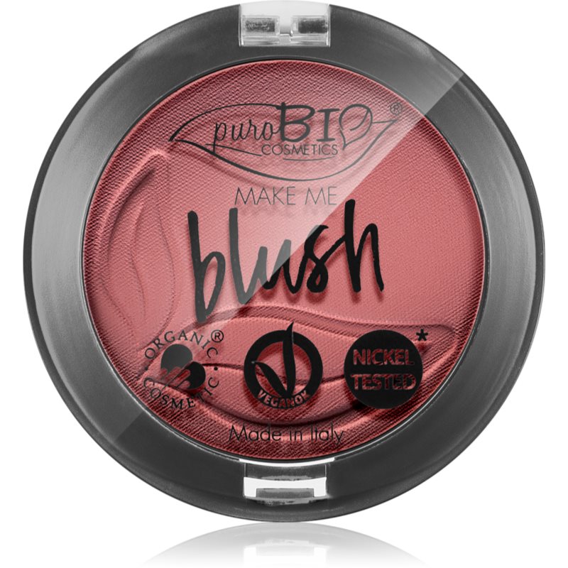 puroBIO Cosmetics Long-lasting Blush púderes arcpír árnyalat 06 Cherry Blossom 5