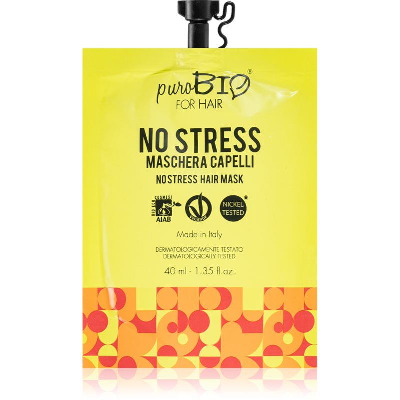 puroBIO Cosmetics No Stress revitalizáló maszk hajra 40 ml-Ár