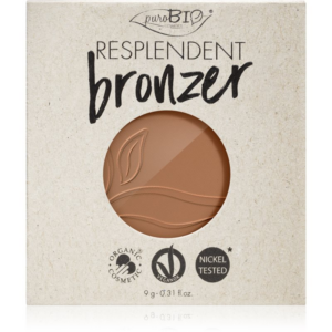 puroBIO Cosmetics Resplendent bronzosító utántöltő árnyalat 01 Pale Brown 9 g