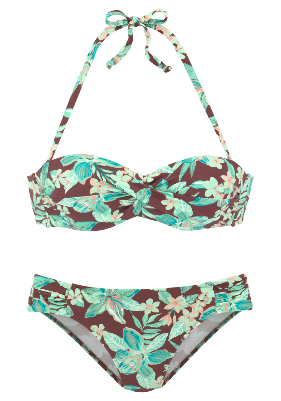 s.Oliver Bikini  barna / zöld melír / világos-rózsaszín-Ár