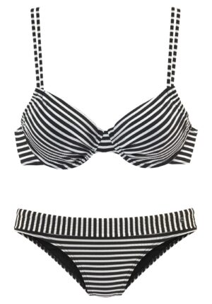 s.Oliver Bikini  fekete / fehér-hu