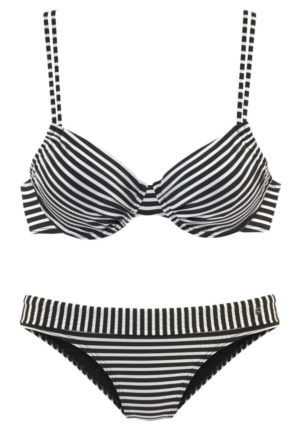 s.Oliver Bikini  fekete / fehér-hu
