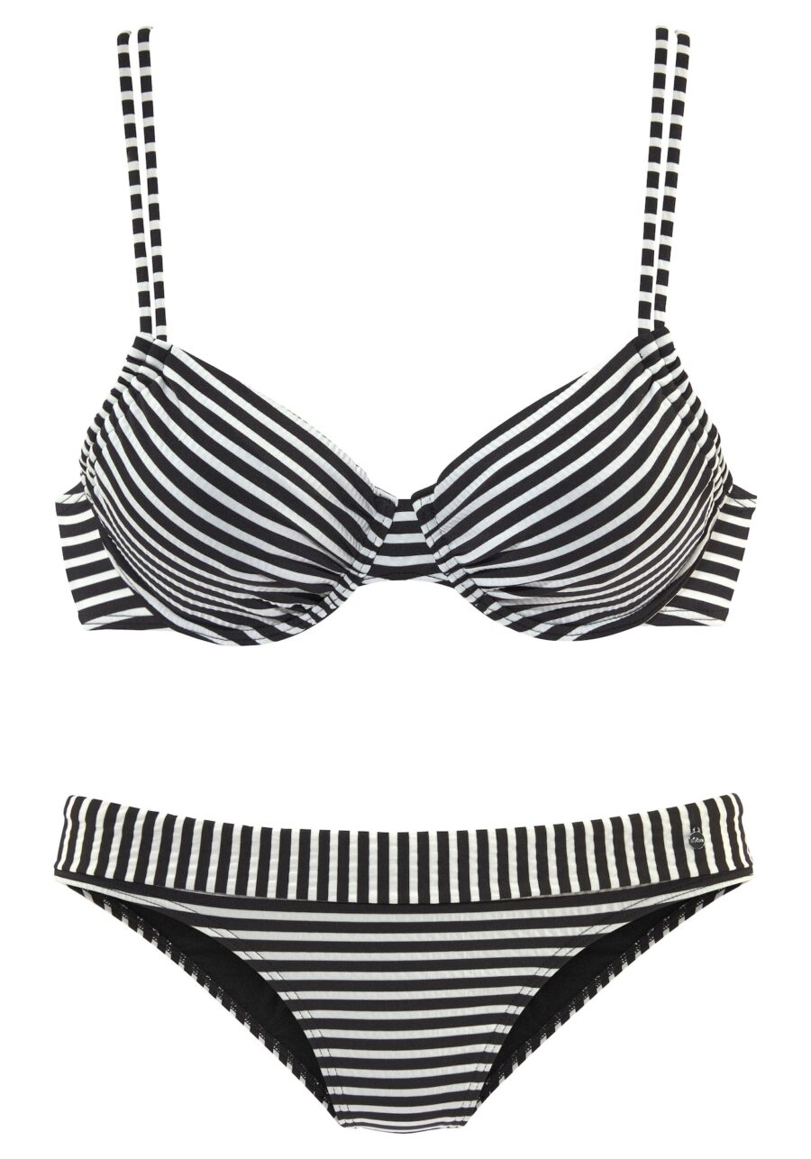 s.Oliver Bikini  fekete / fehér-hu