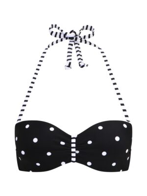 s.Oliver Bikini felső 'Audrey'  fekete / fehér-hu