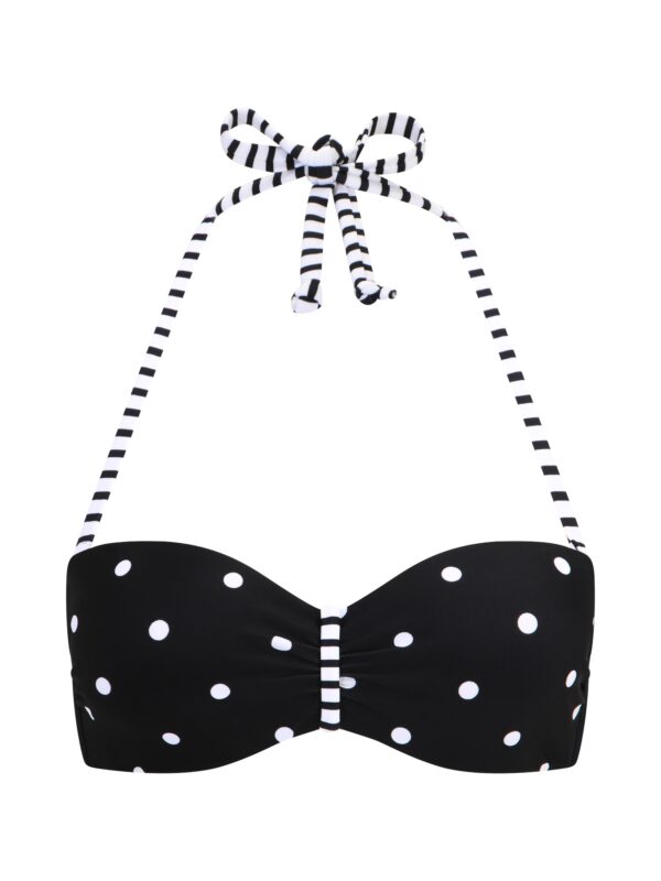 s.Oliver Bikini felső 'Audrey'  fekete / fehér-hu