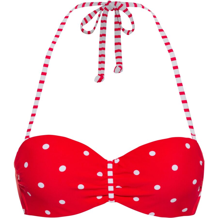 s.Oliver Bikini felső 'Audrey'  tűzpiros / fehér