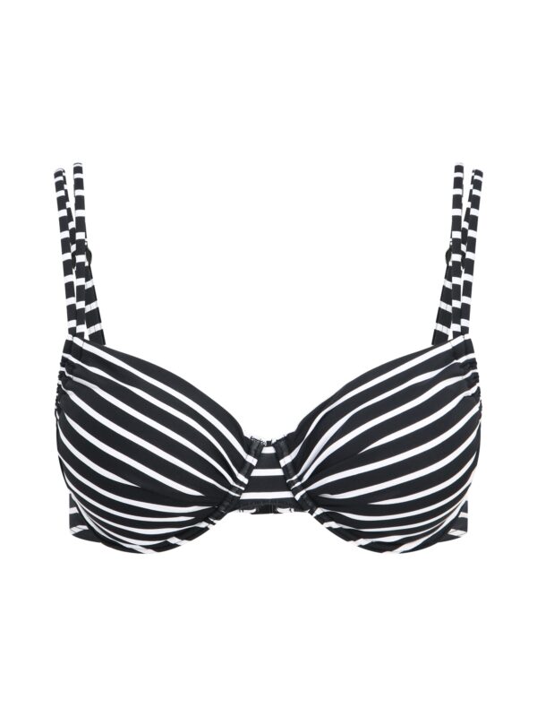 s.Oliver Bikini felső 'Hill'  fekete / fehér