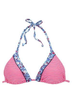 s.Oliver Bikini felső 'Jill'  égkék / világoskék / málna / fehér
