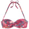 s.Oliver Bikini felső  kék / sötétzöld / rózsaszín-hu