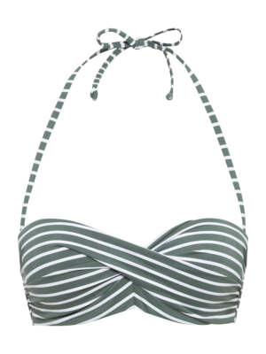 s.Oliver Bikini felső  khaki / fehér-Ár