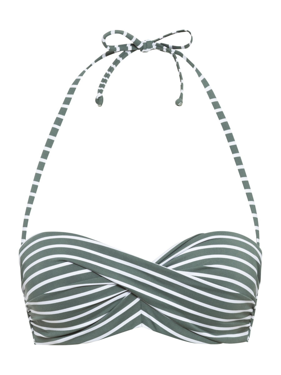 s.Oliver Bikini felső  khaki / fehér-Ár