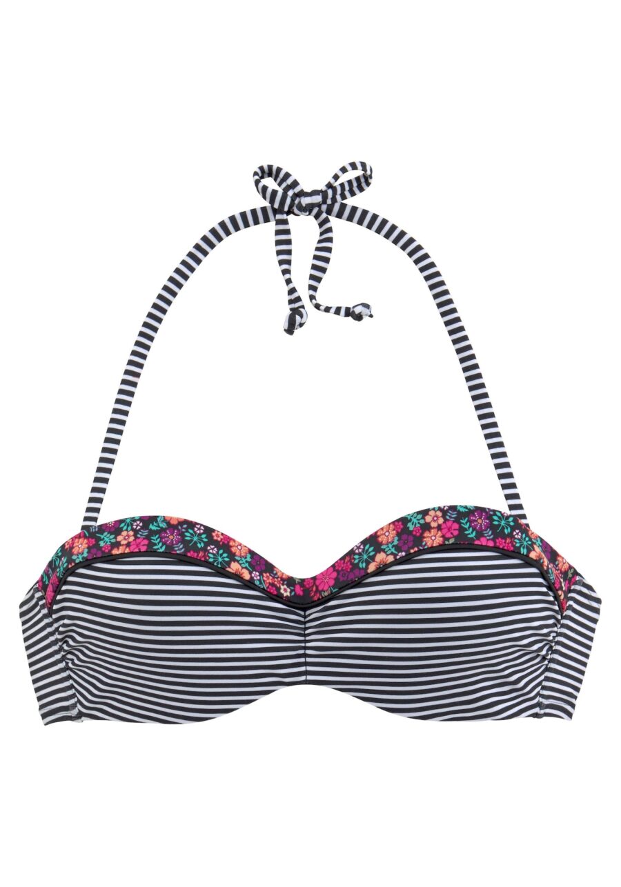 s.Oliver Bikini felső  vegyes színek / fekete / fehér-hu