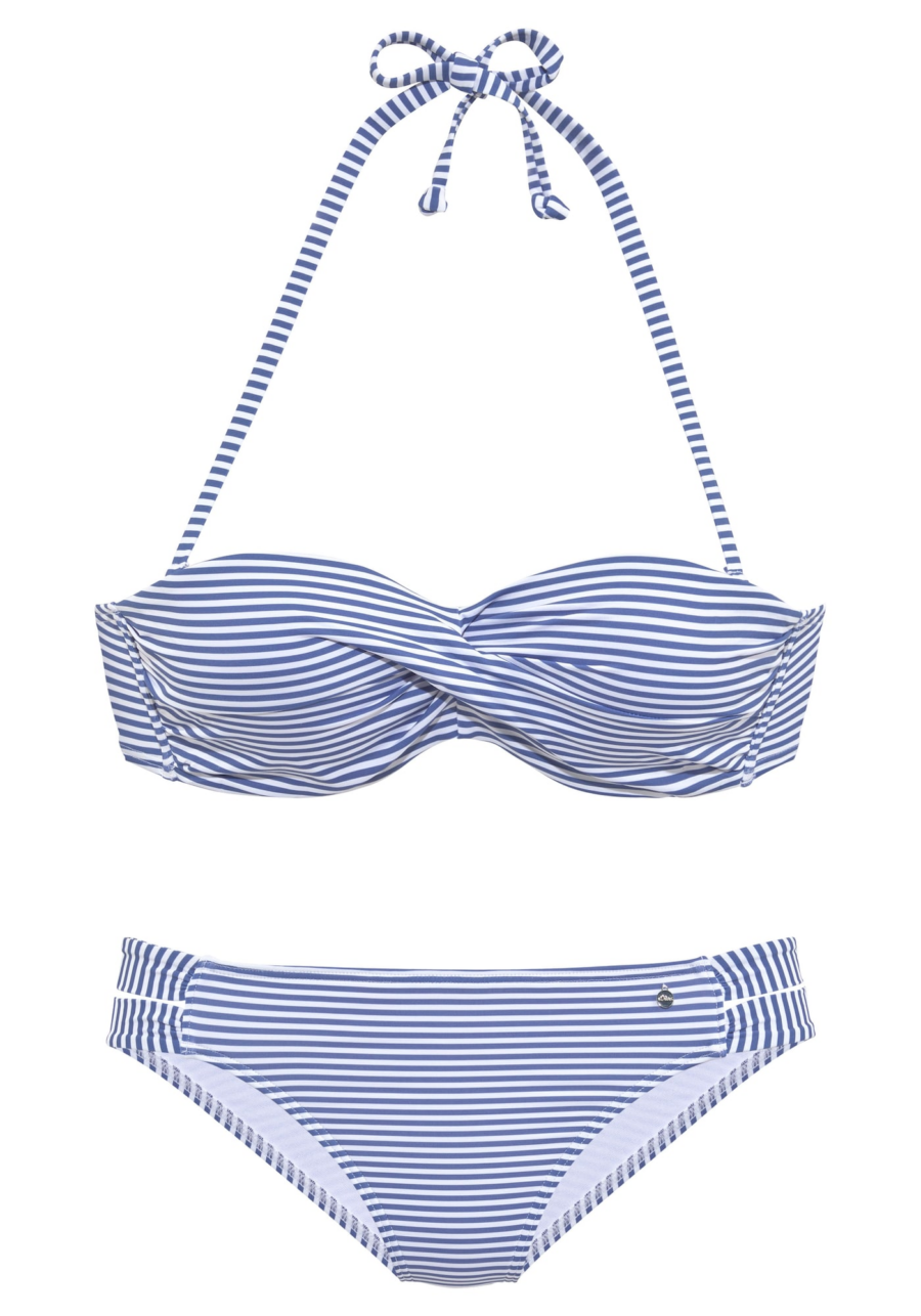 s.Oliver Bikini  kobaltkék / fehér-Hungary