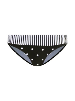 s.Oliver Bikini nadrágok 'Audrey'  fekete / fehér