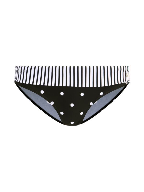 s.Oliver Bikini nadrágok 'Audrey'  fekete / fehér