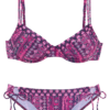 s.Oliver Bikini  rózsaszín / lilásvörös / fehér-Hungary