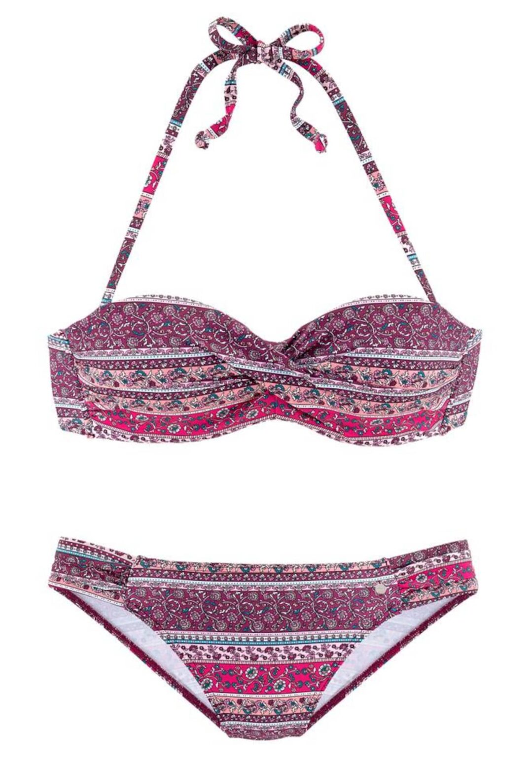 s.Oliver Bikini  bézs / benzin / málna / világos-rózsaszín / gyöngyház-fehér