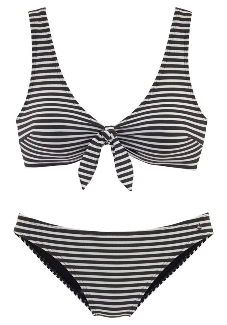 s.Oliver Bikini  fekete / fehér-hu