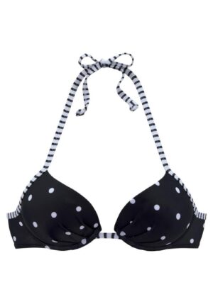s.Oliver Bikini felső 'Audrey'  fekete / fehér-hu