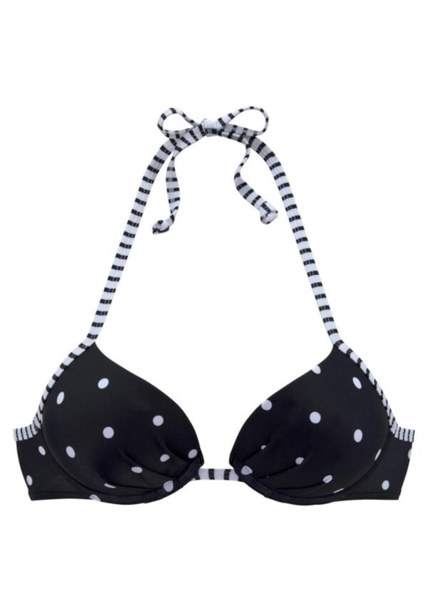 s.Oliver Bikini felső 'Audrey'  fekete / fehér-hu