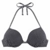s.Oliver Bikini felső 'Avni'  fekete / fehér