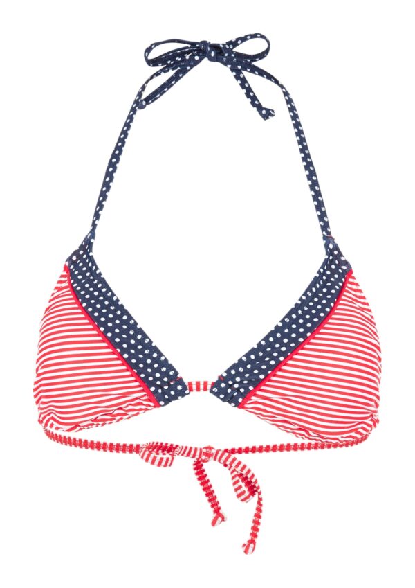 s.Oliver Bikini felső 'Avni'  sötétkék / piros / fehér
