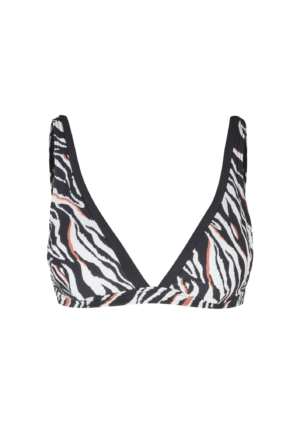 s.Oliver Bikini felső  rozsdabarna / fekete / fehér-Hungary