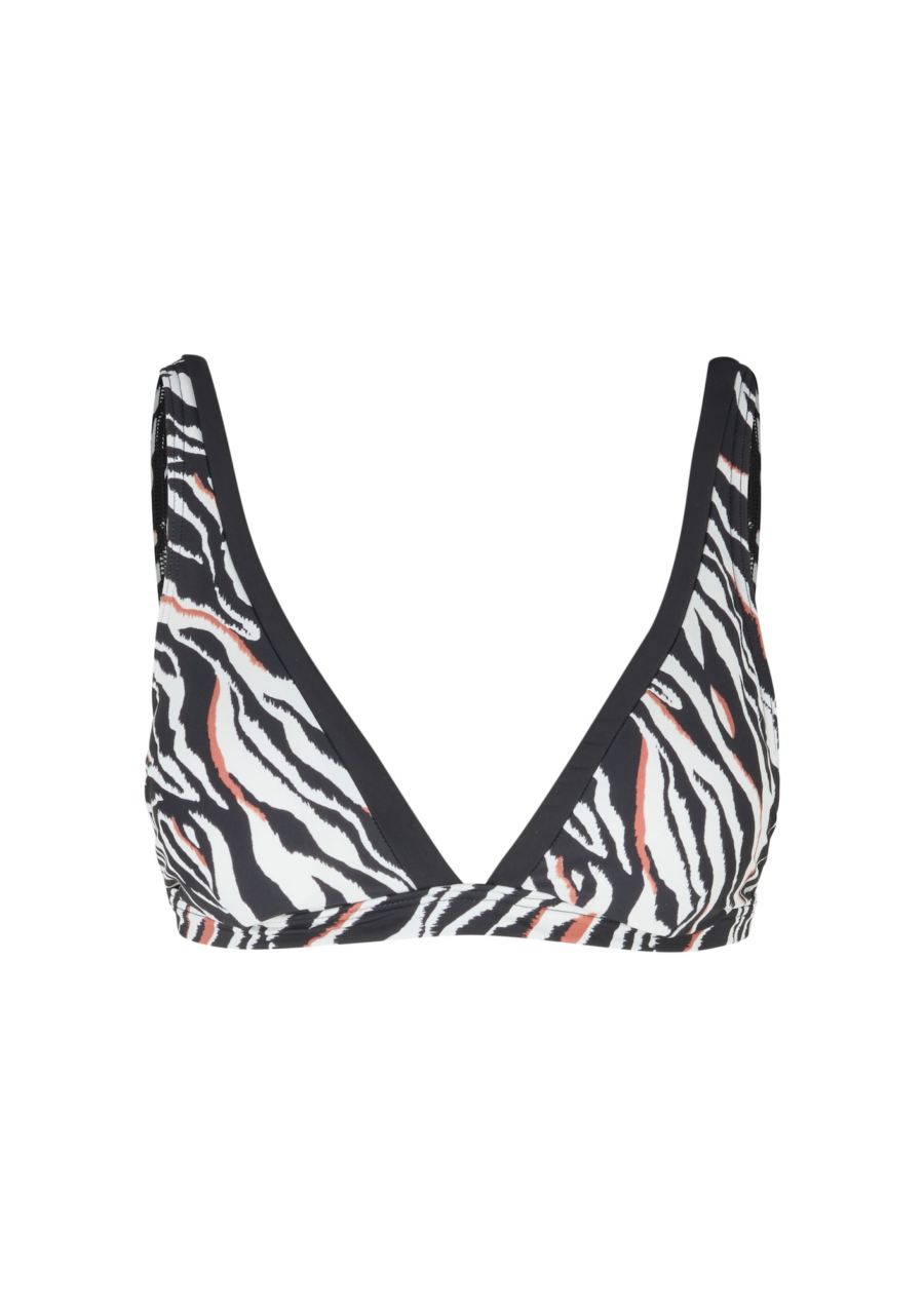 s.Oliver Bikini felső  rozsdabarna / fekete / fehér-Hungary