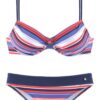 s.Oliver Bikini  kék / piros / fehér