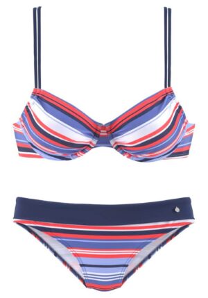 s.Oliver Bikini  kék / piros / fehér