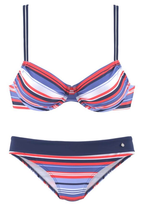 s.Oliver Bikini  kék / piros / fehér