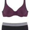 s.Oliver Bikini  padlizsán / fekete