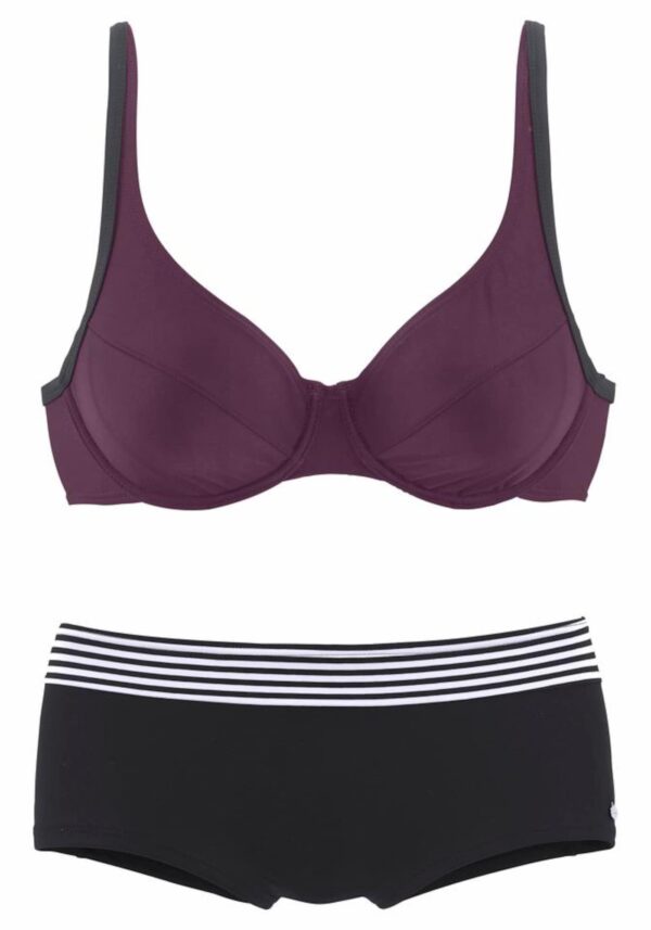 s.Oliver Bikini  padlizsán / fekete