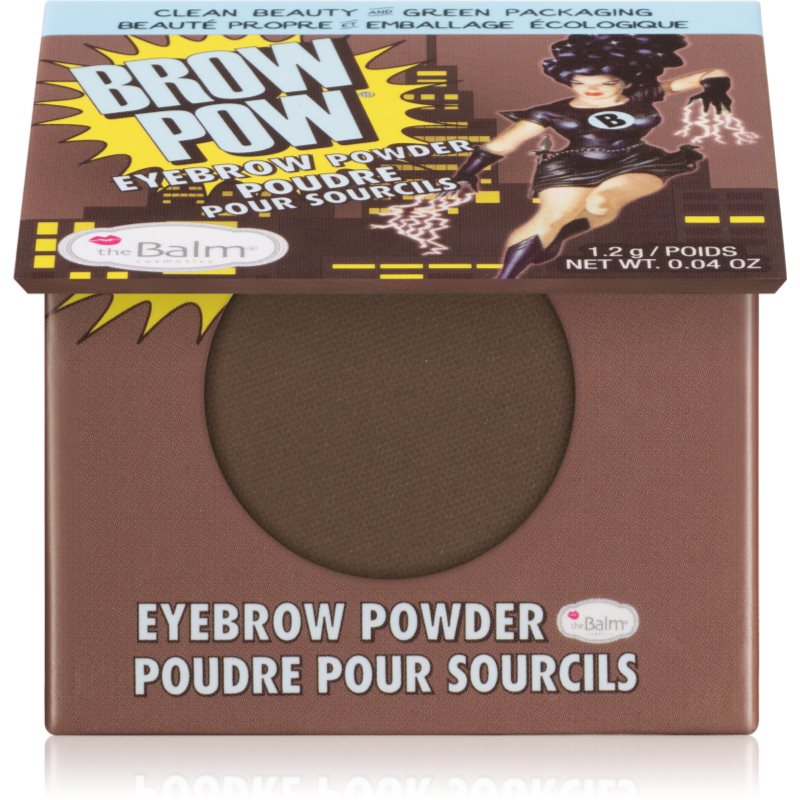 theBalm Browpow® Szemöldökpúder praktikus mágneses tokban árnyalat Dark Brown 1