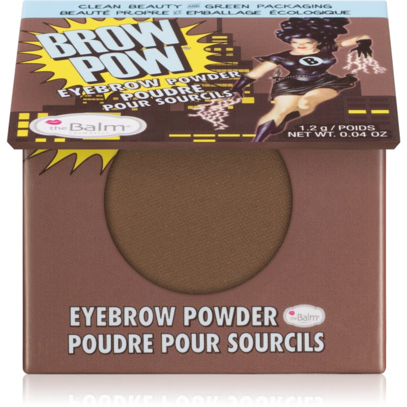 theBalm Browpow® Szemöldökpúder praktikus mágneses tokban árnyalat Light Brown 1