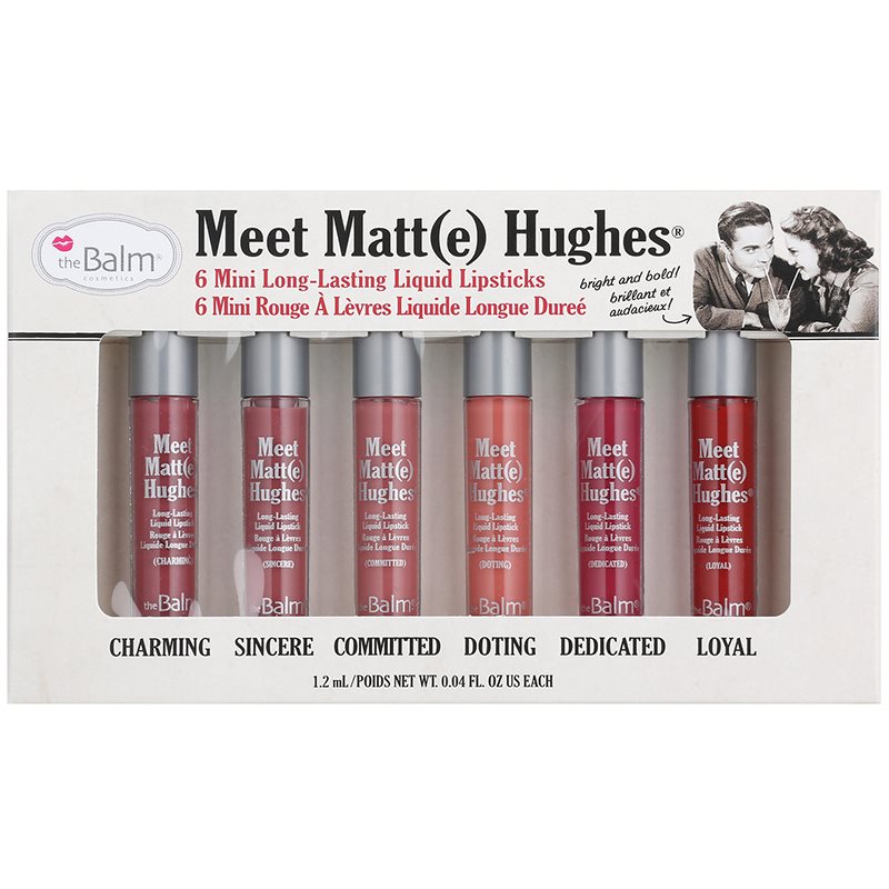 theBalm Meet Matt(e) Hughes Mini Kit folyékony rúzs szett a hosszan tartó hatásért-Ár