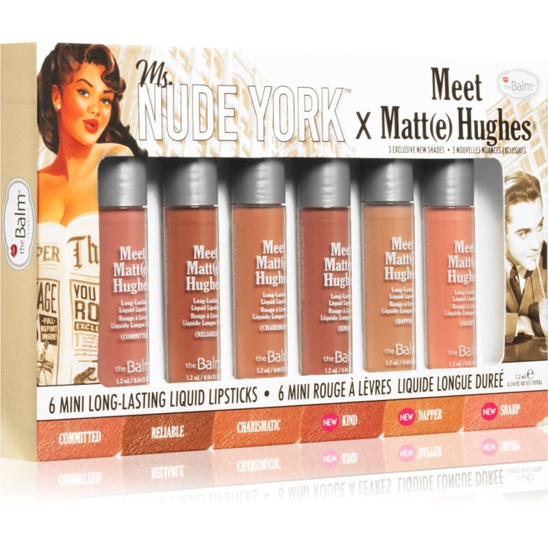 theBalm Meet Matt(e) Hughes X Ms. Nude York folyékony rúzs szett matt hatással-Ár