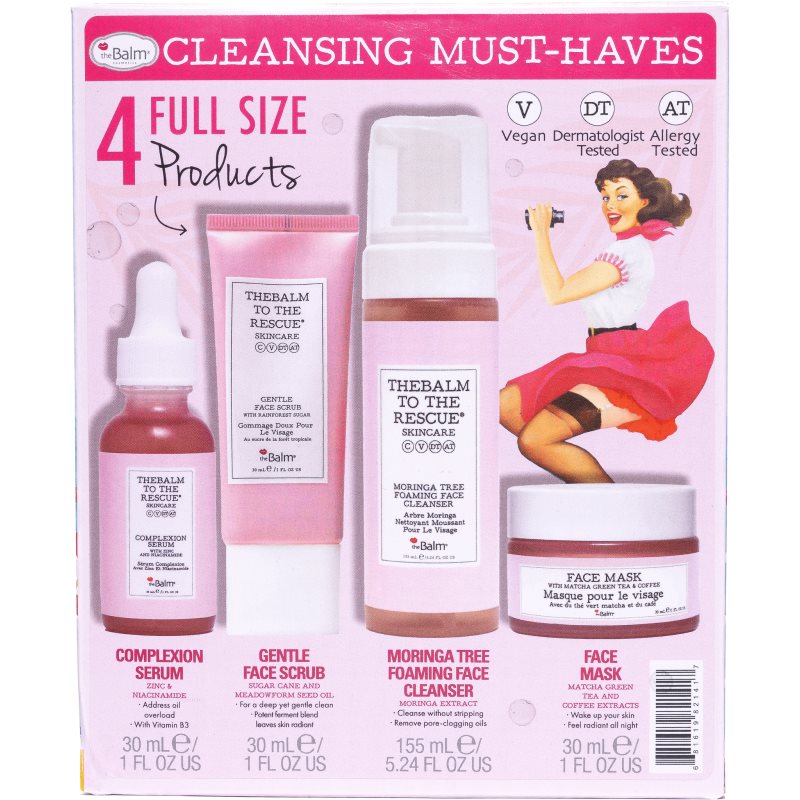 theBalm To The Rescue® Skincare Collection ajándékszett a bőr tökéletes tisztításához