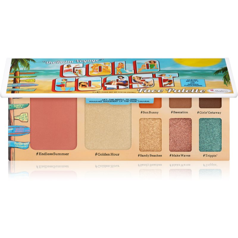 theBalm Voyage Gold Coast paletta arcra 10 g-Ár