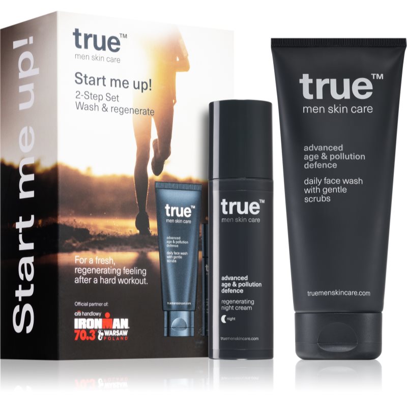 true men skin care Start Me Up! arcápoló szett uraknak